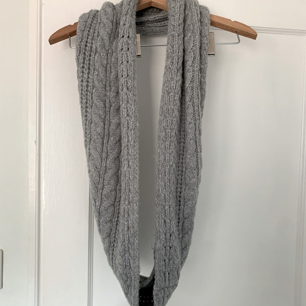 Dusty blue infinity scarf